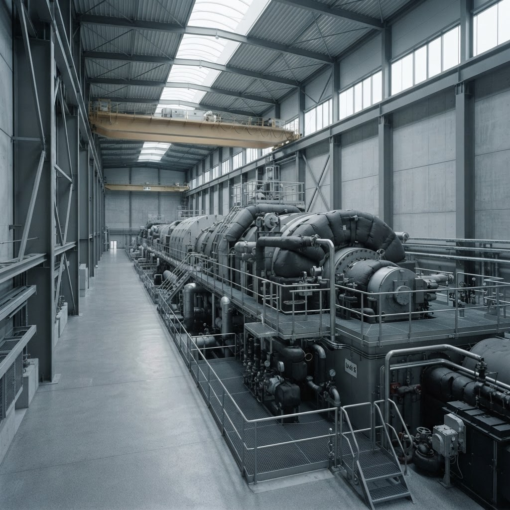 Industrial engineering facility interior